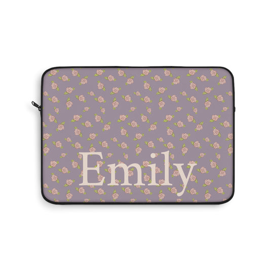 Candy Purple Coquette Pink Rosettes Laptop Sleeve, Protective Computer Cover, Tech Accessories, Tablet Bag, Padded Case