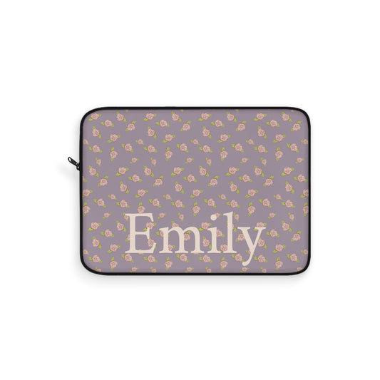 Candy Purple Coquette Pink Rosettes Laptop Sleeve, Protective Computer Cover, Tech Accessories, Tablet Bag, Padded Case