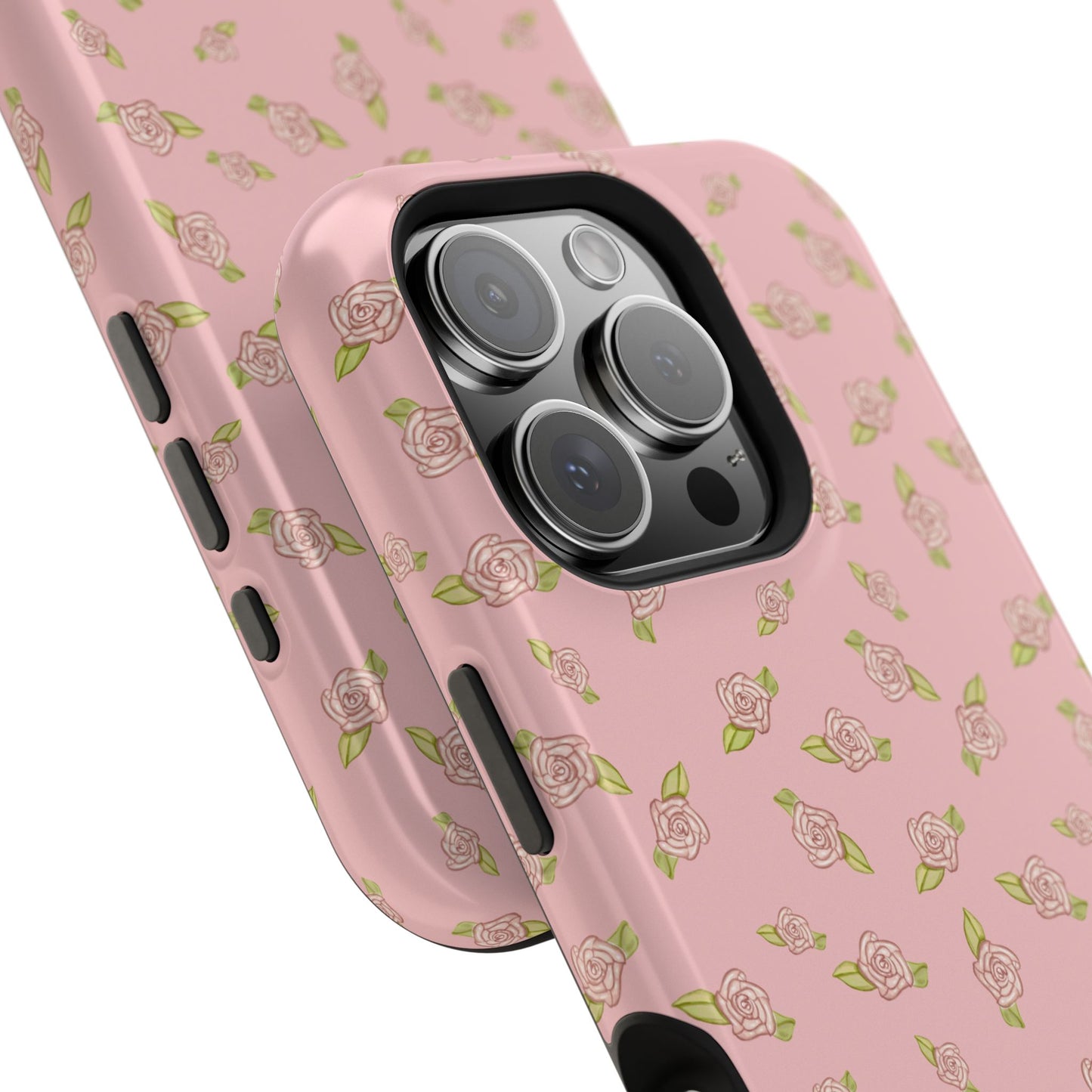 Petal Pink Coquette Pink Rosettes, MagSafe Magnetic Tough Cases,  Phone Accessories, Unique Gifts, Protective Phone Covers, Floral Design