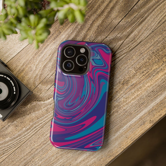 Blueberry Swirl, MagSafe Magnetic Tough Cases, iPhone 16 pro max case, Phone Accessories, Unique Gifts, Protective Phone Covers