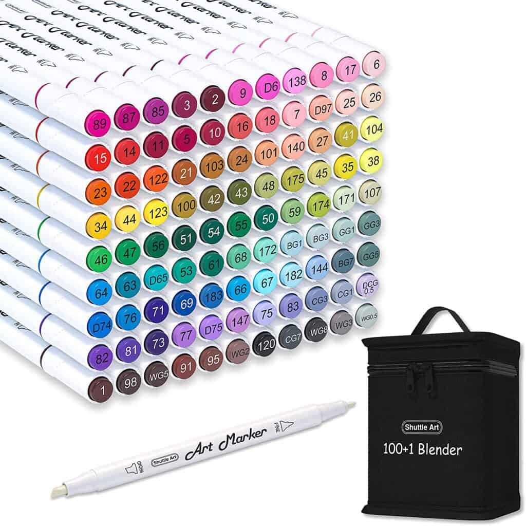Shuttle art markers, best alcohol, best alcohol based markers, 