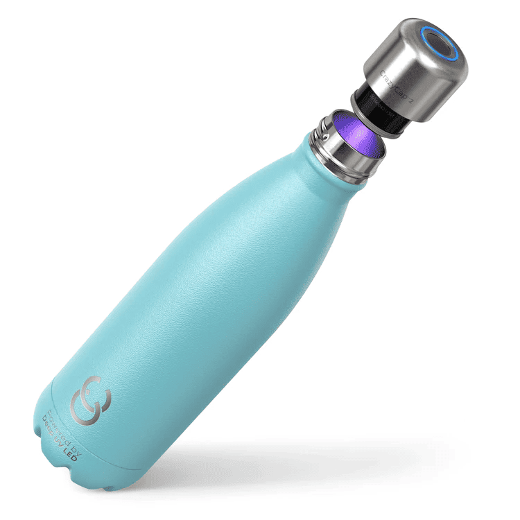 crazycap bottle, self cleaning water bottles, self cleaning water
