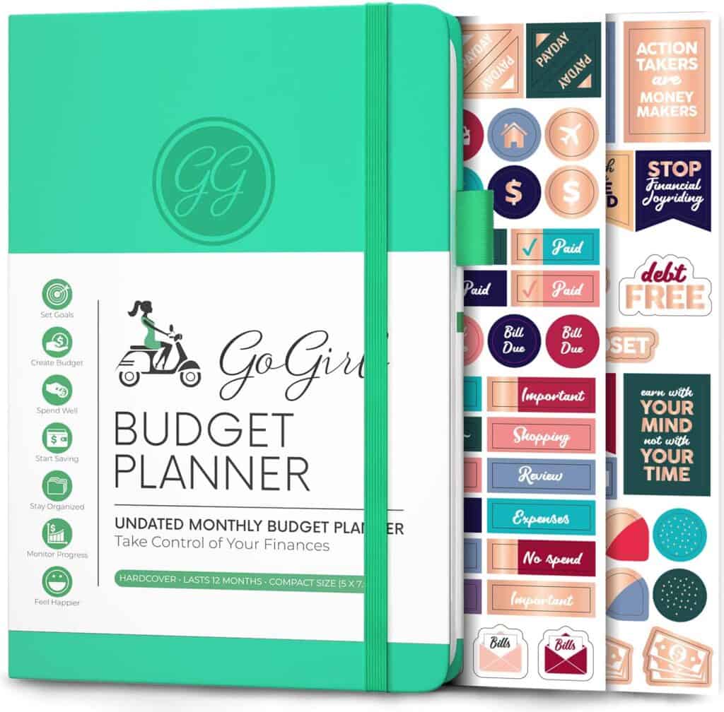 GoGirl Budget Planner, budget planners save money, monthly budget planner